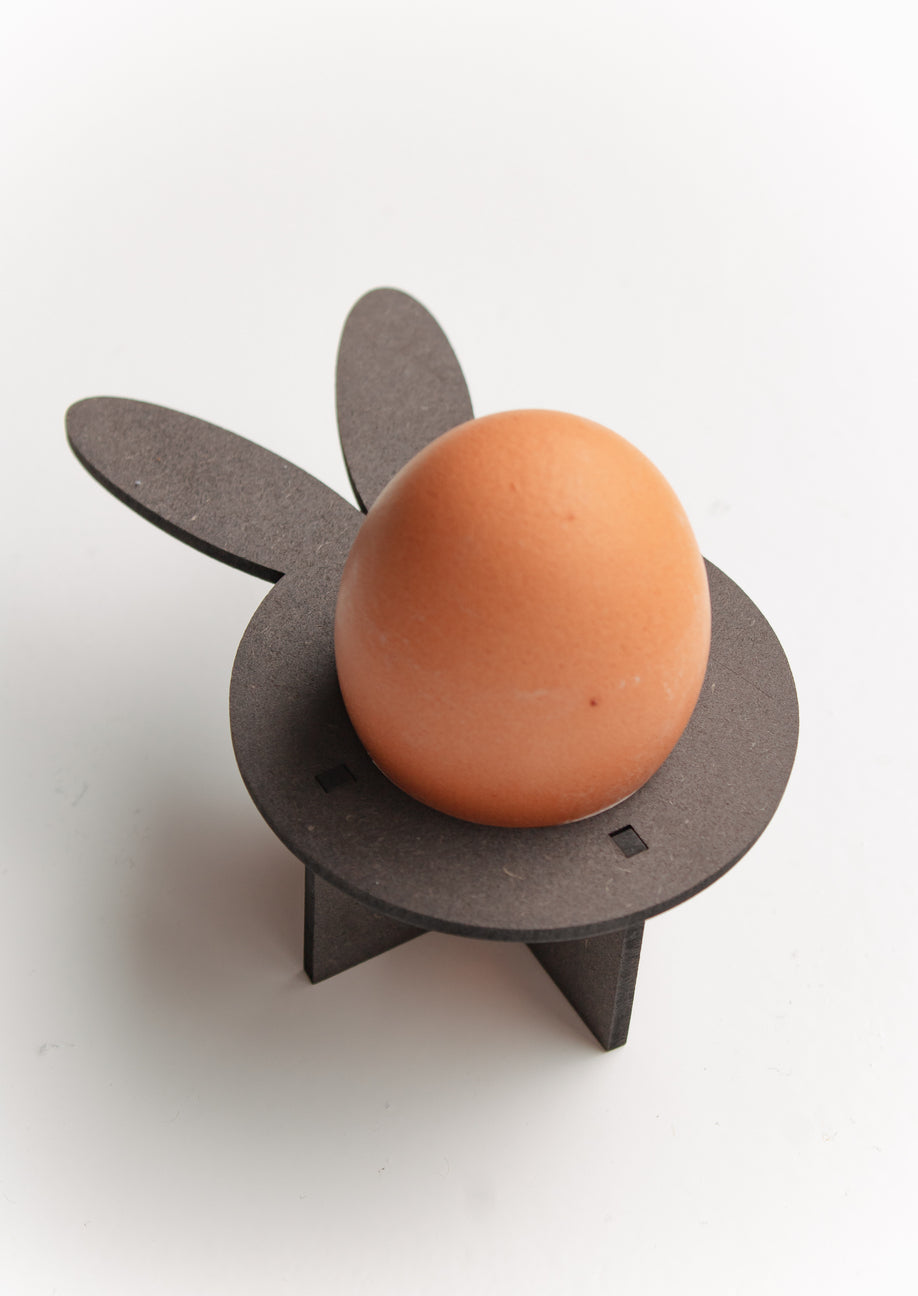 Houten paashaas eierdopjes