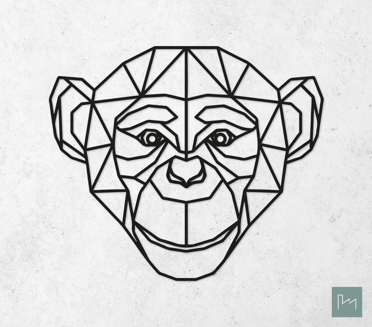 Houten Geometrische Aap