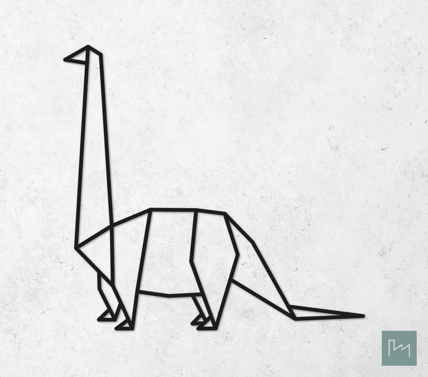 Houten Geometrische Dino Brachiosaurus #2