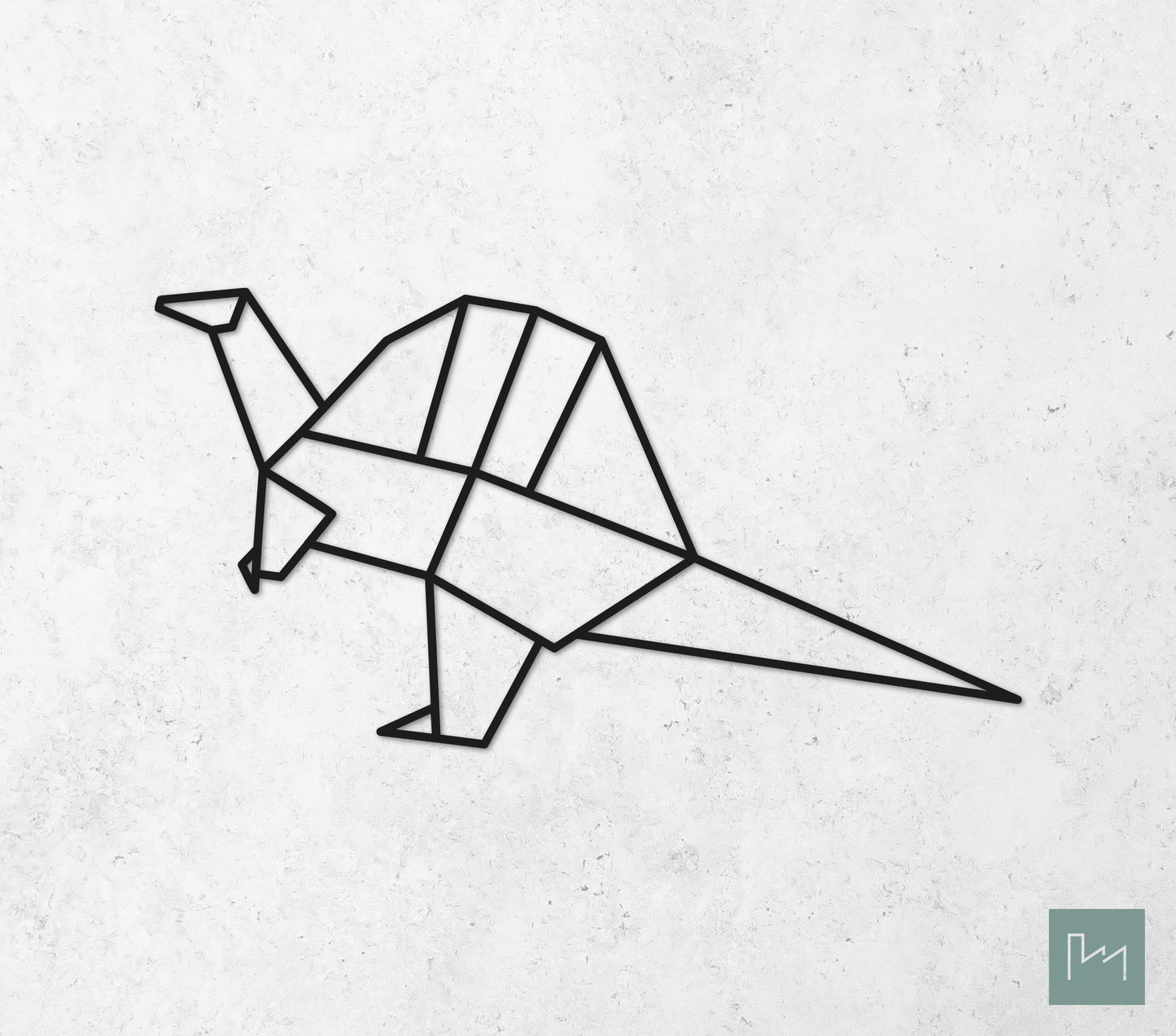 Houten Geometrische Dino Spinosaurus