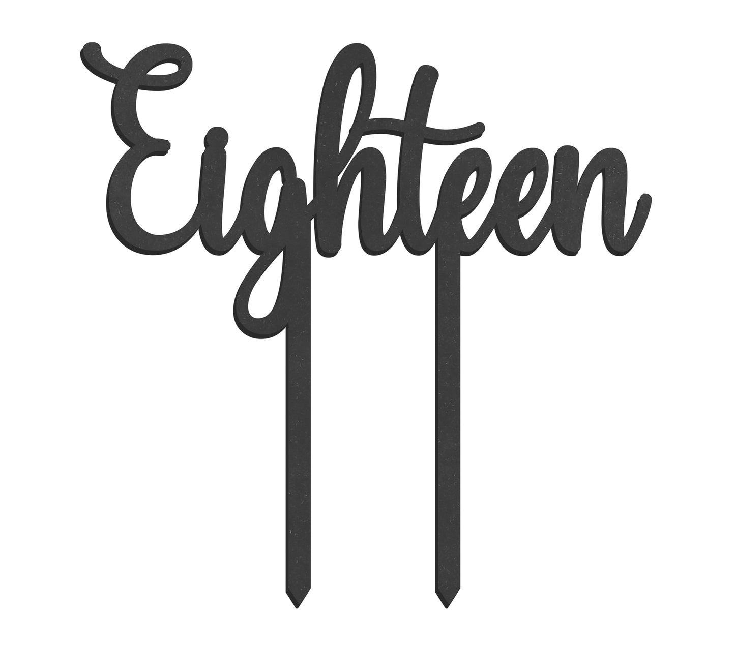 Taarttopper Eighteen - zwart