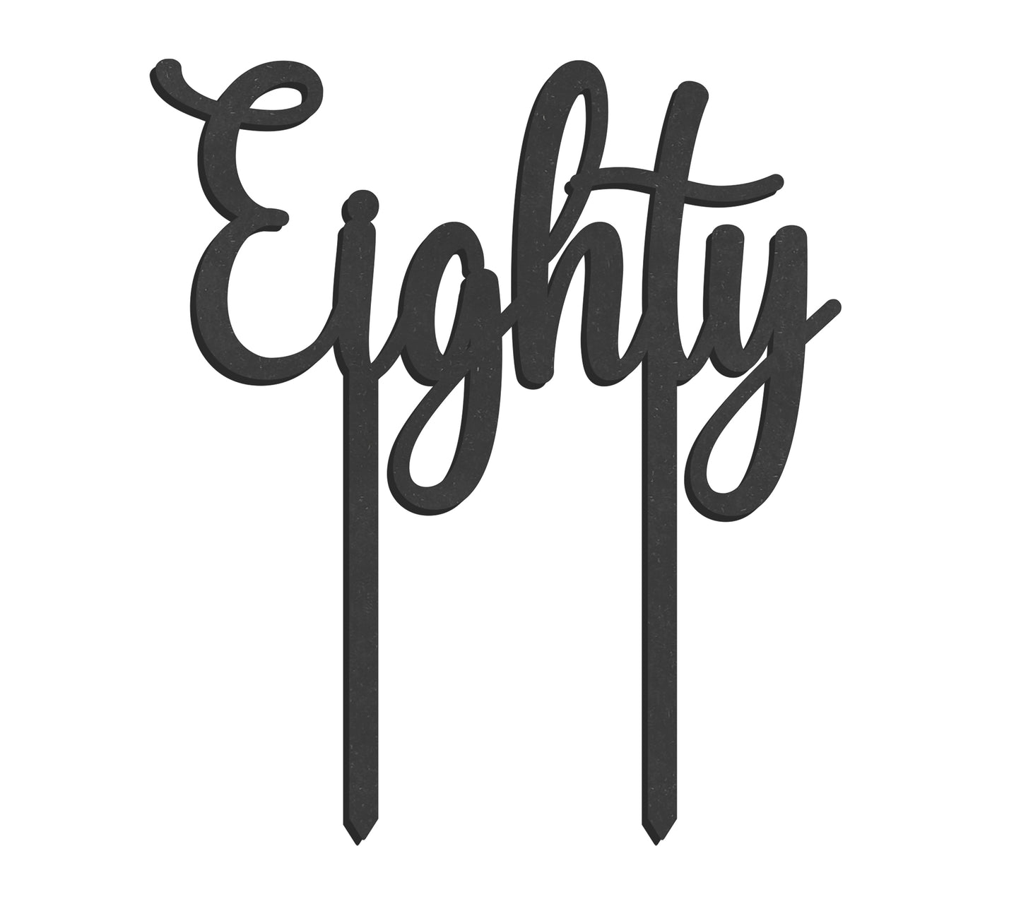 Taarttopper Eighty - zwart