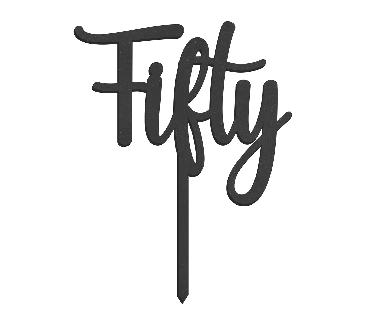 Taarttopper Fifty - zwart