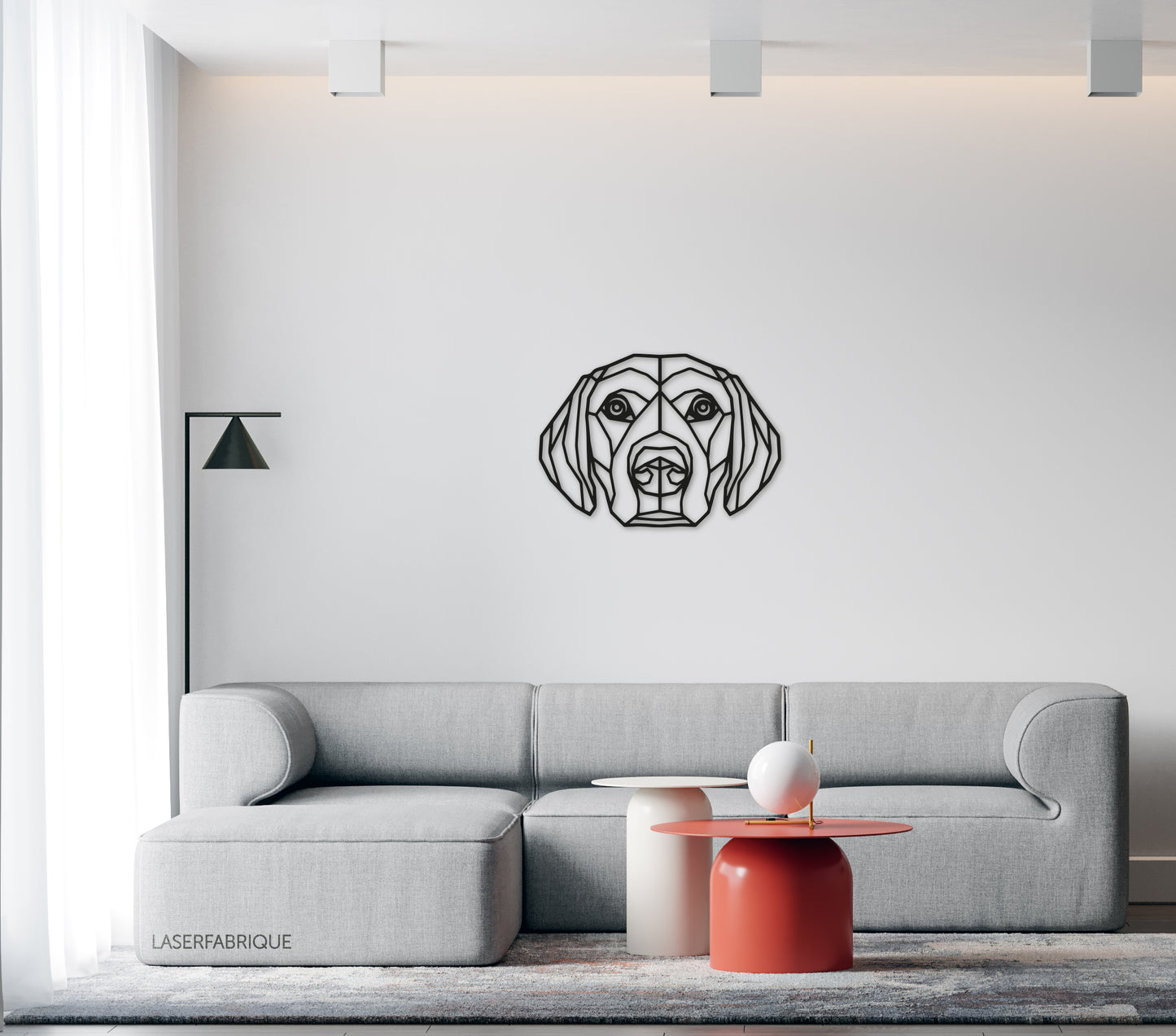 Houten Geometrische Hond Labrador Retriever #2