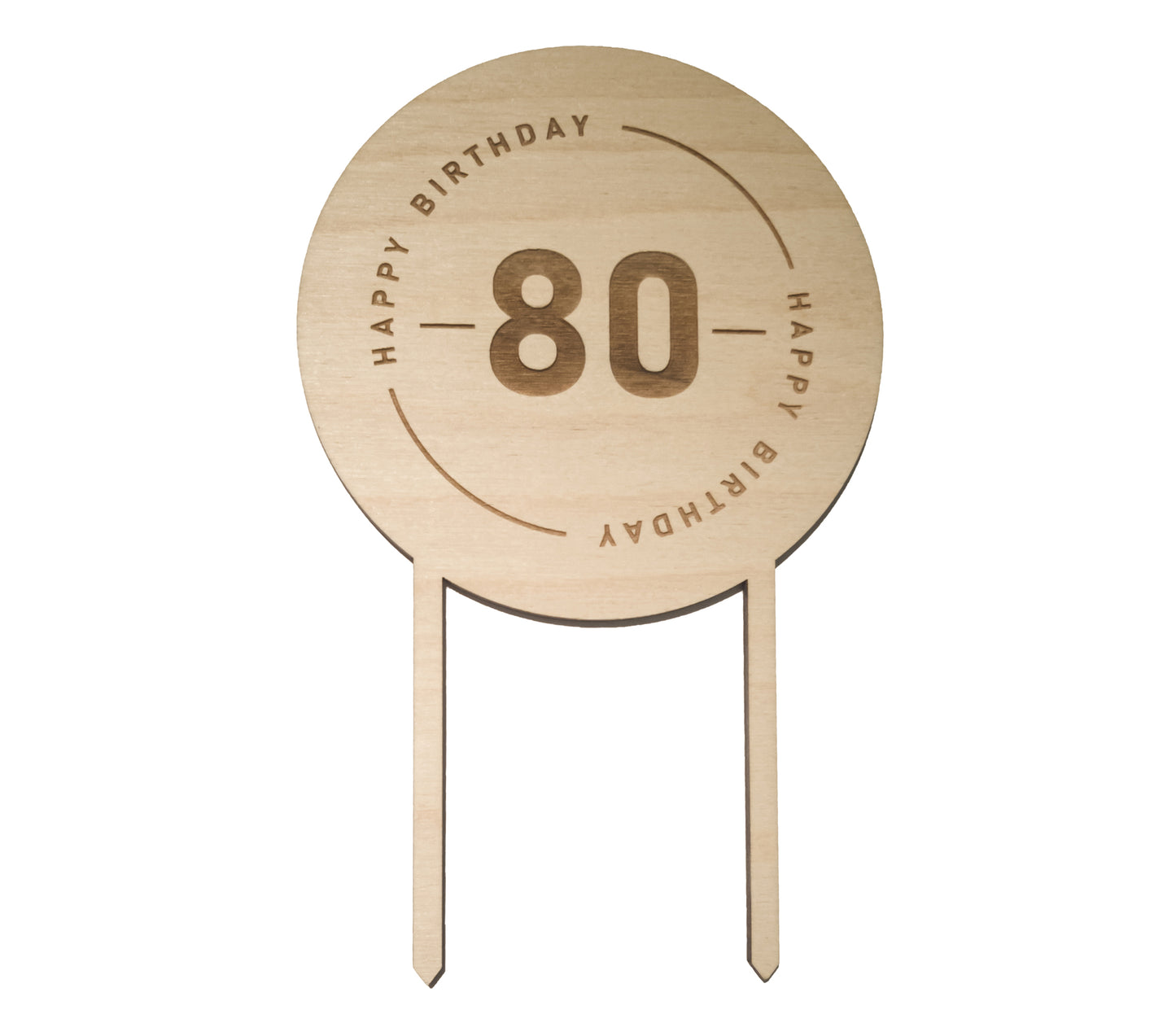 Taarttopper happy birthday 80