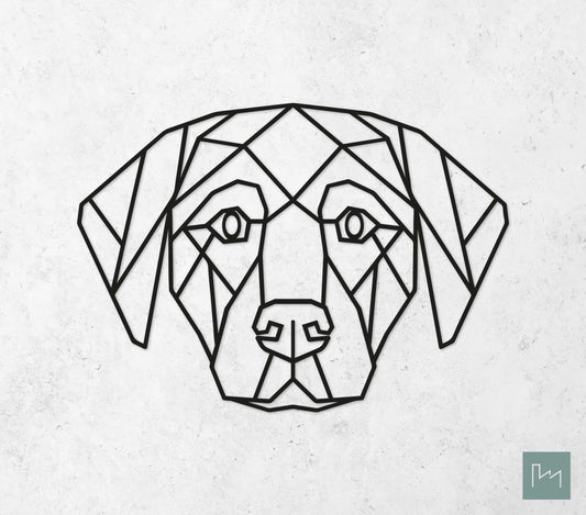 Houten Geometrische Hond Labrador Retriever