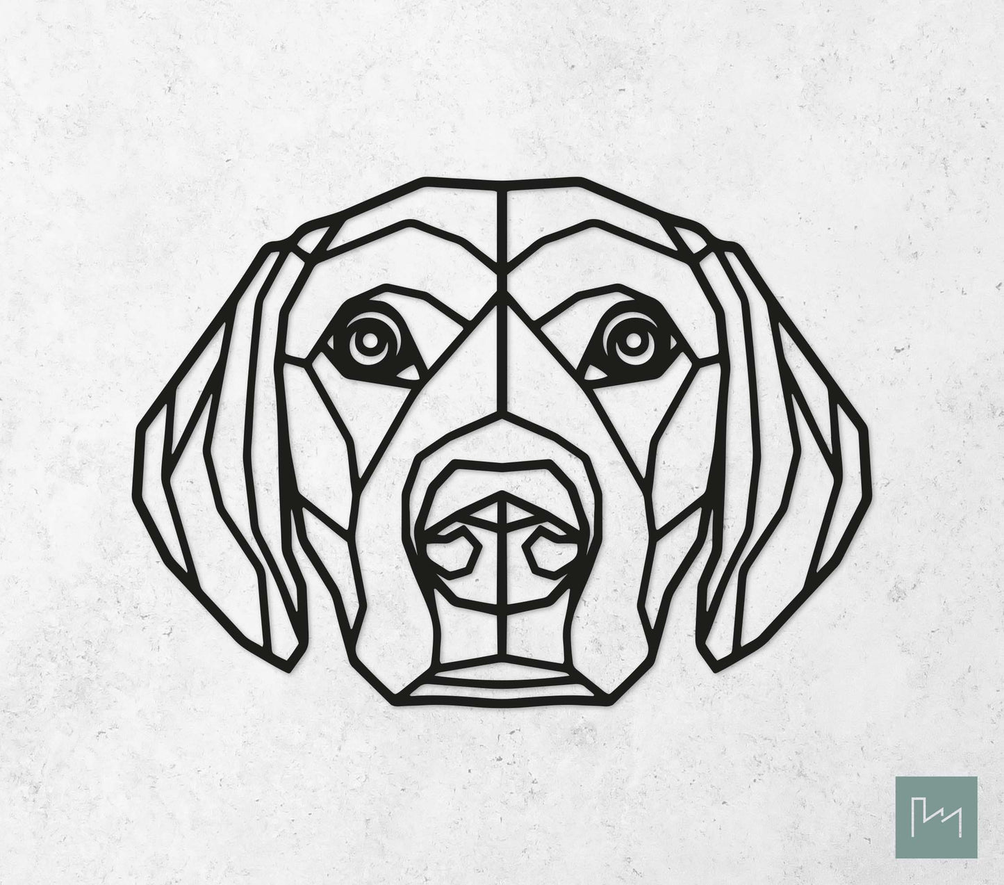 Houten Geometrische Hond Labrador Retriever #2