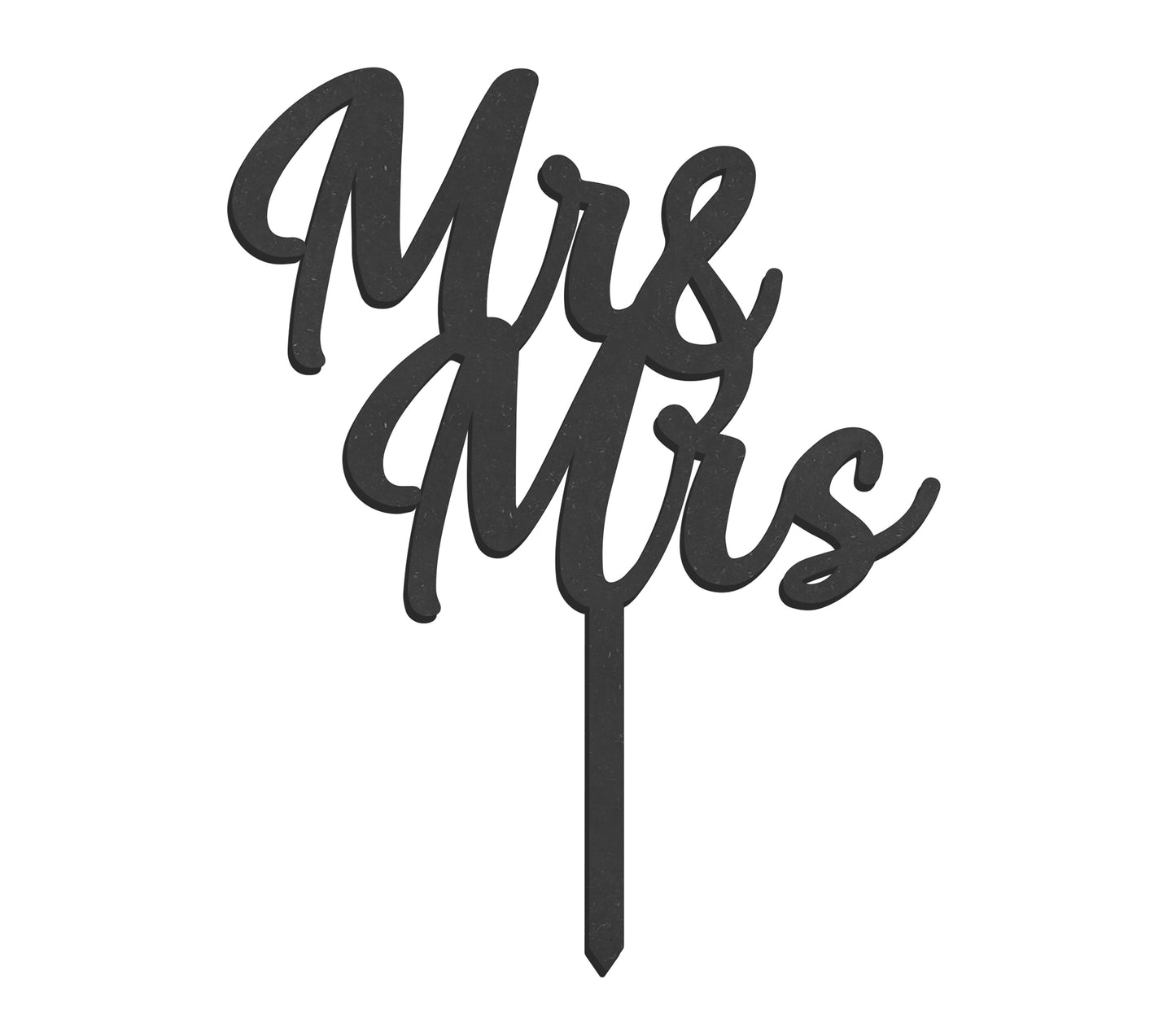 Taarttopper Mr & Mrs - zwart