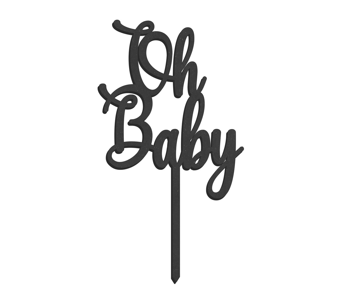Taarttopper Oh Baby - zwart