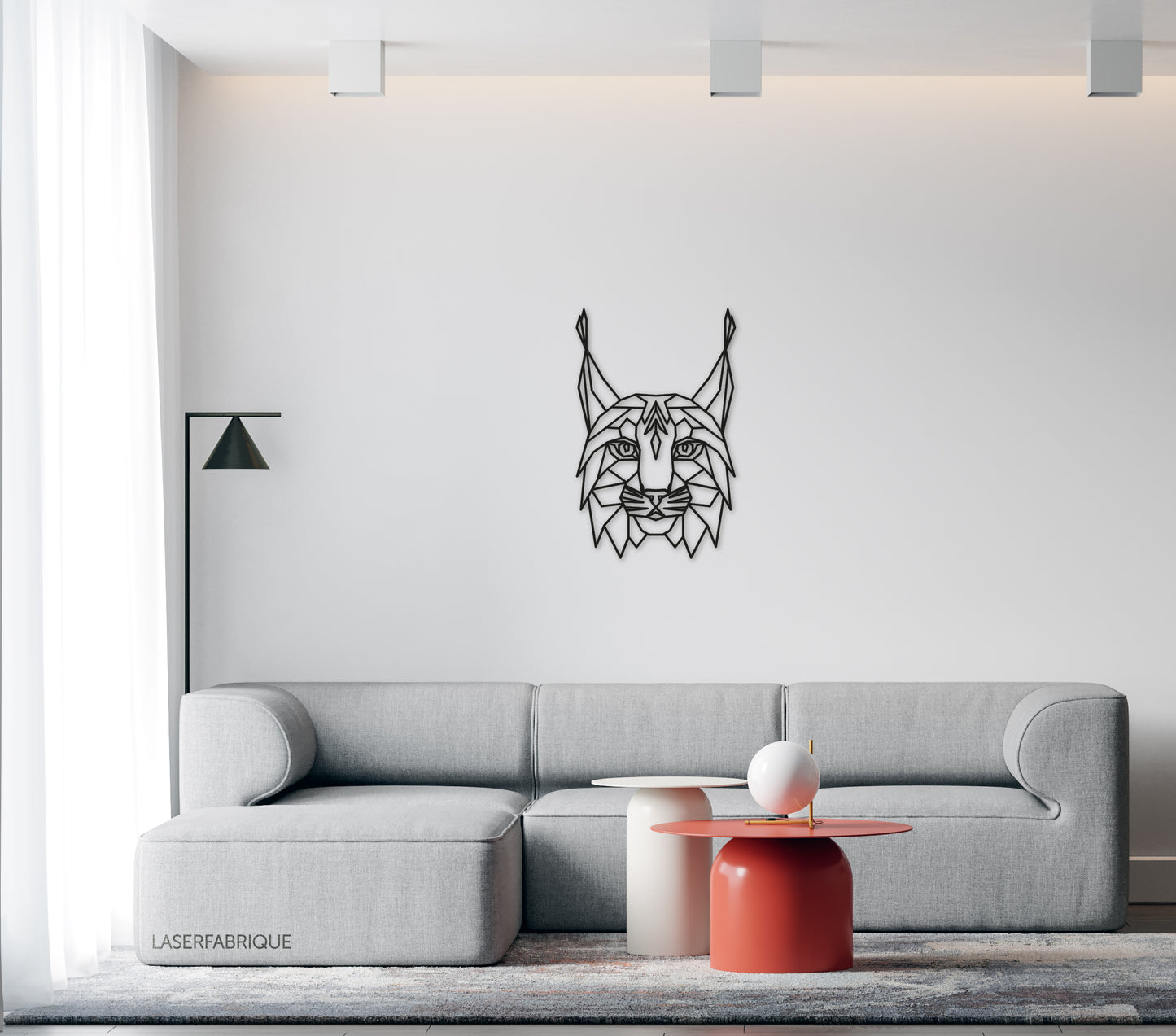 Houten Geometrische Lynx