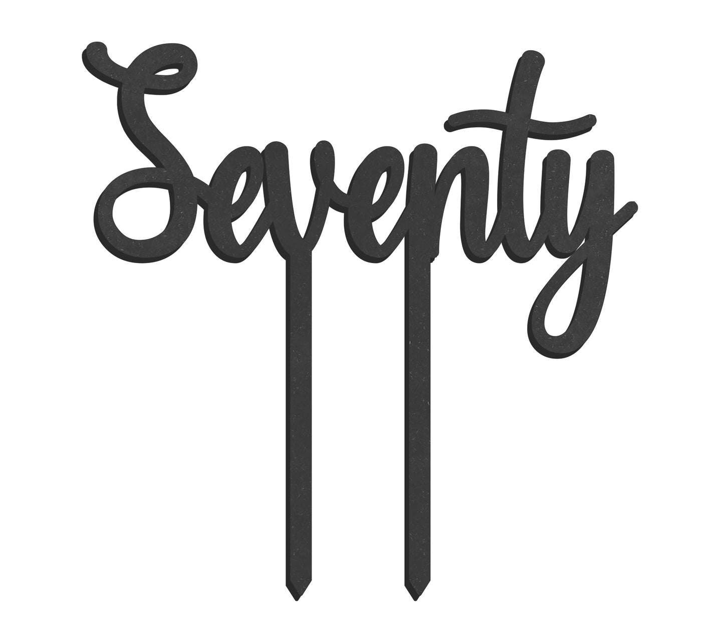 Taarttopper Seventy - zwart