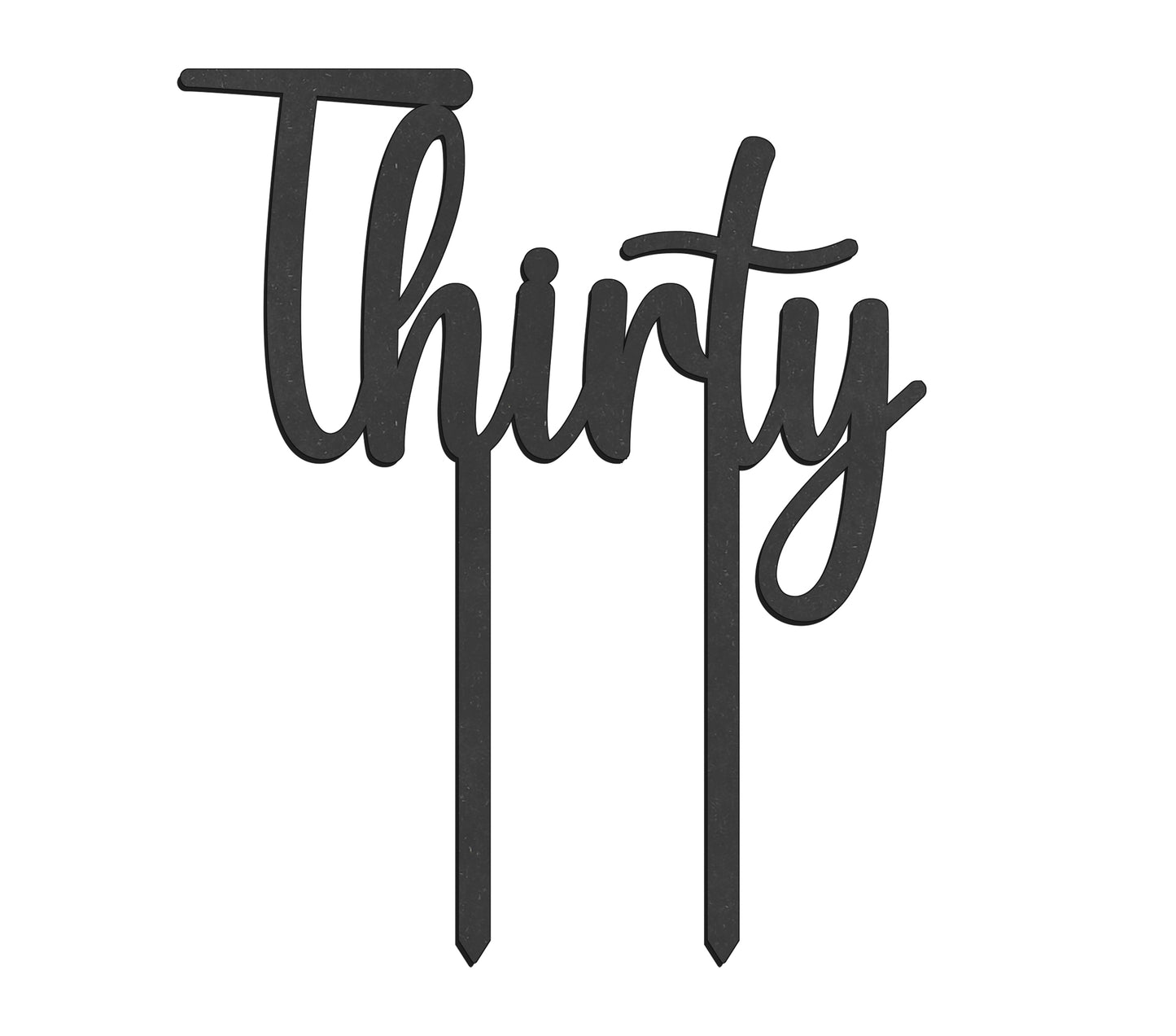 Taarttopper Thirty - zwart