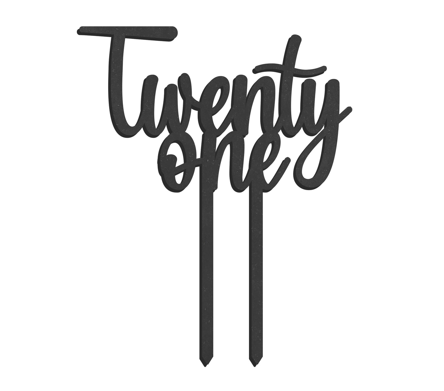 Taarttopper Twenty One - zwart