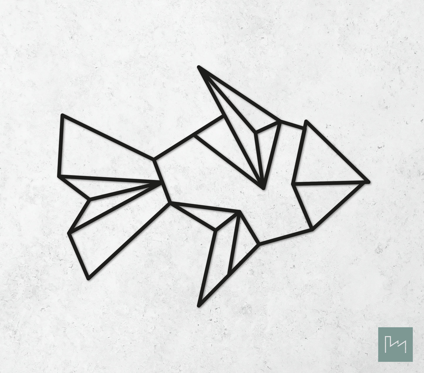 Houten Geometrische Vis #4