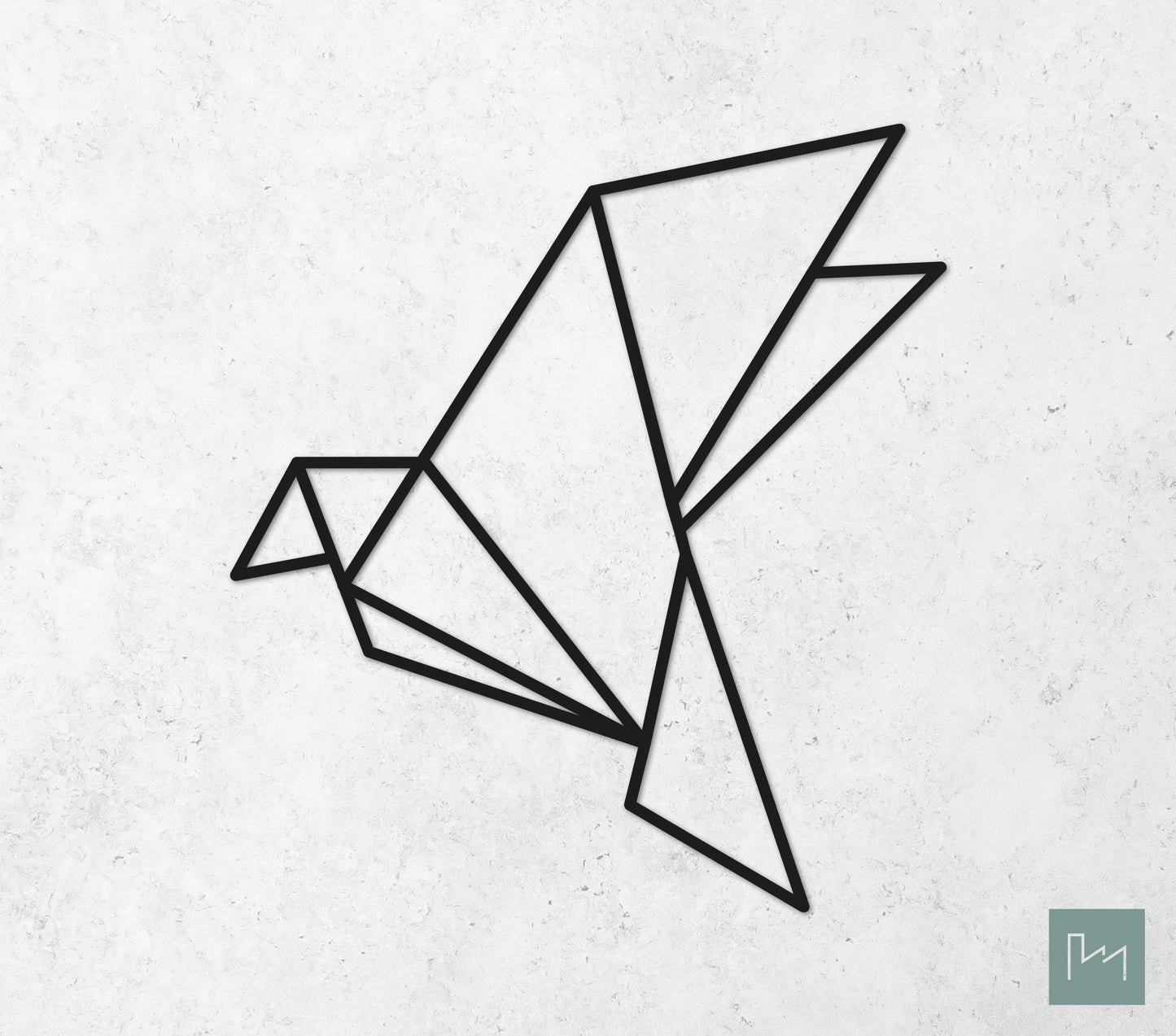 Houten Geometrische Vogel #5