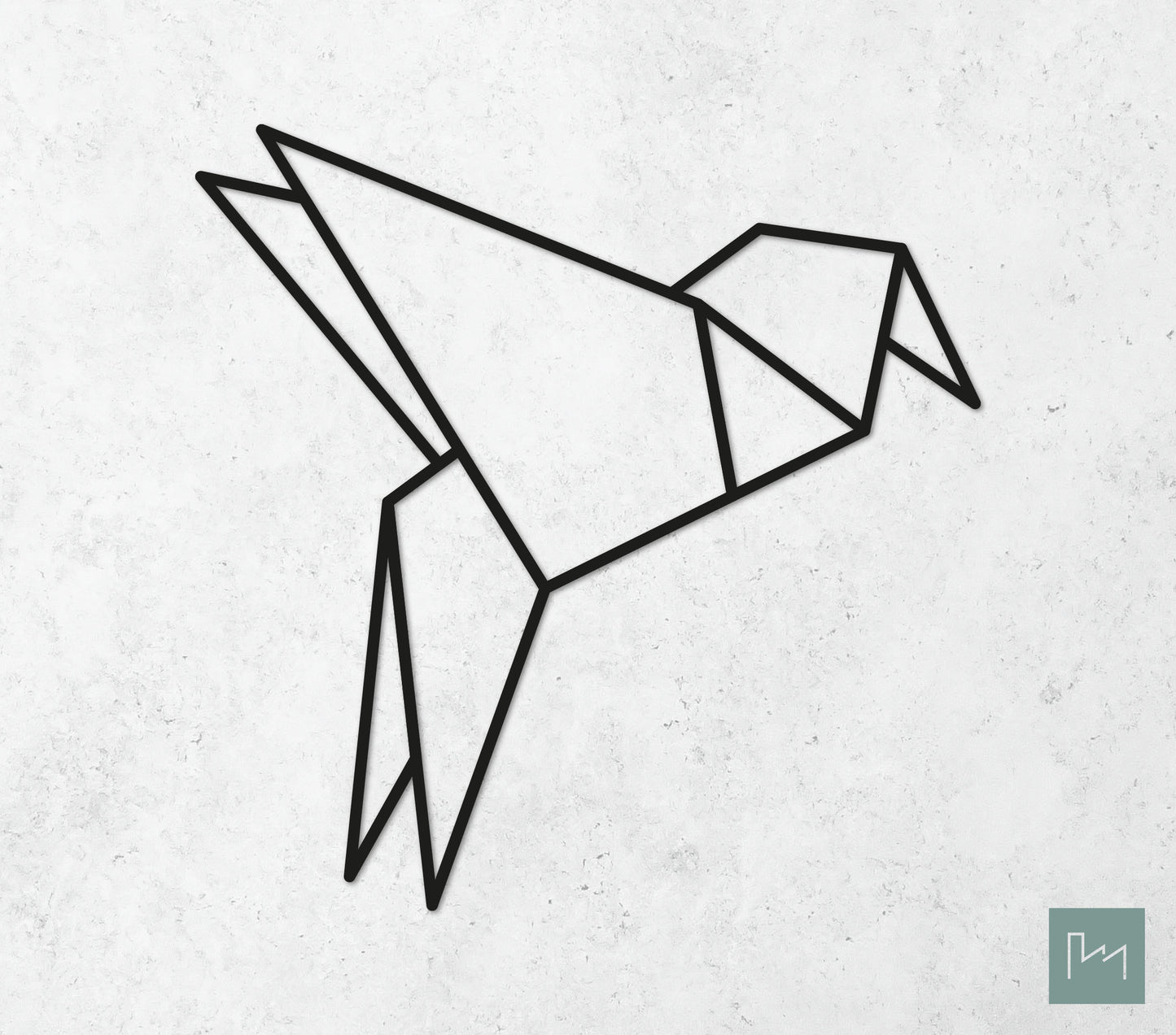 Houten Geometrische Vogel #6
