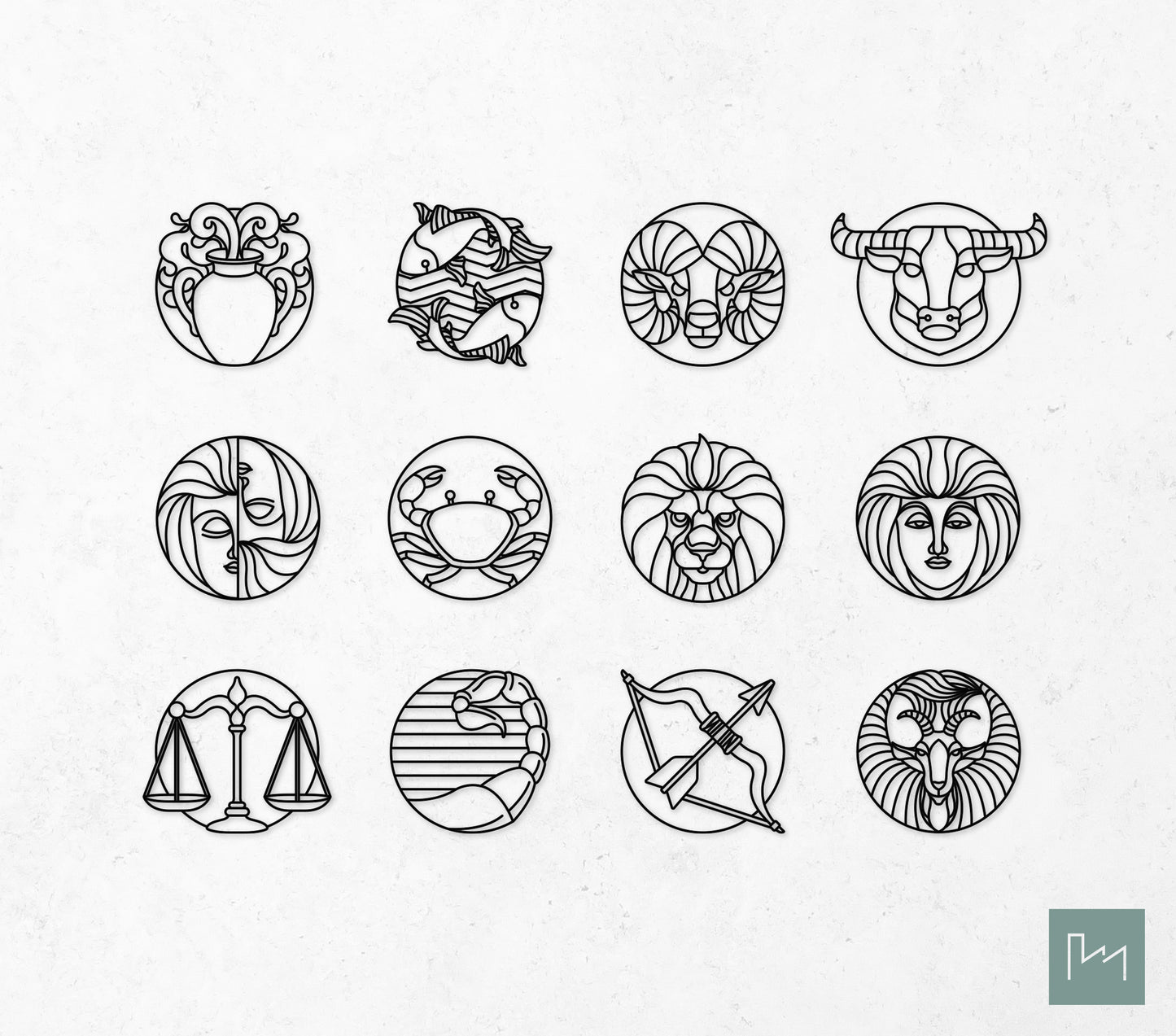 Houten Sterrenbeeld Tweeling #2