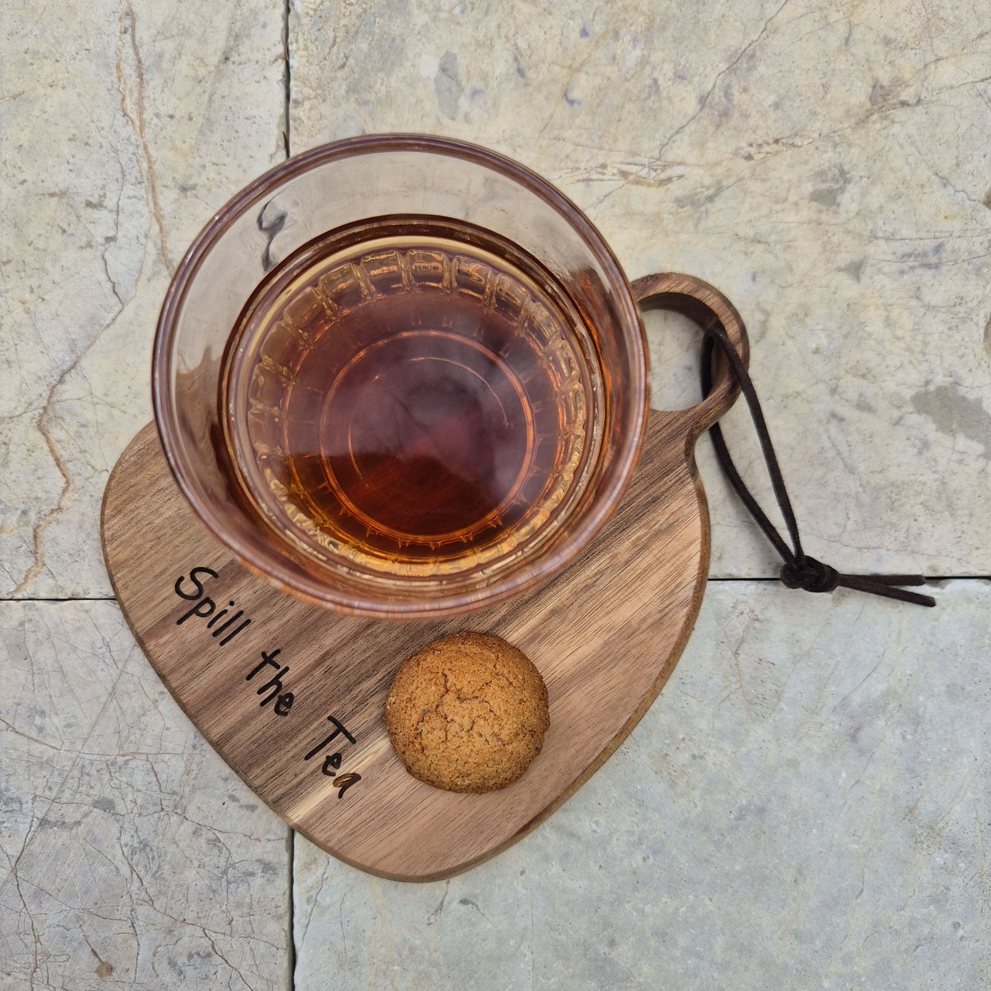 Gepersonaliseerd Acacia Koffie- & Borrelplankje klein (vanaf 25 stuks)