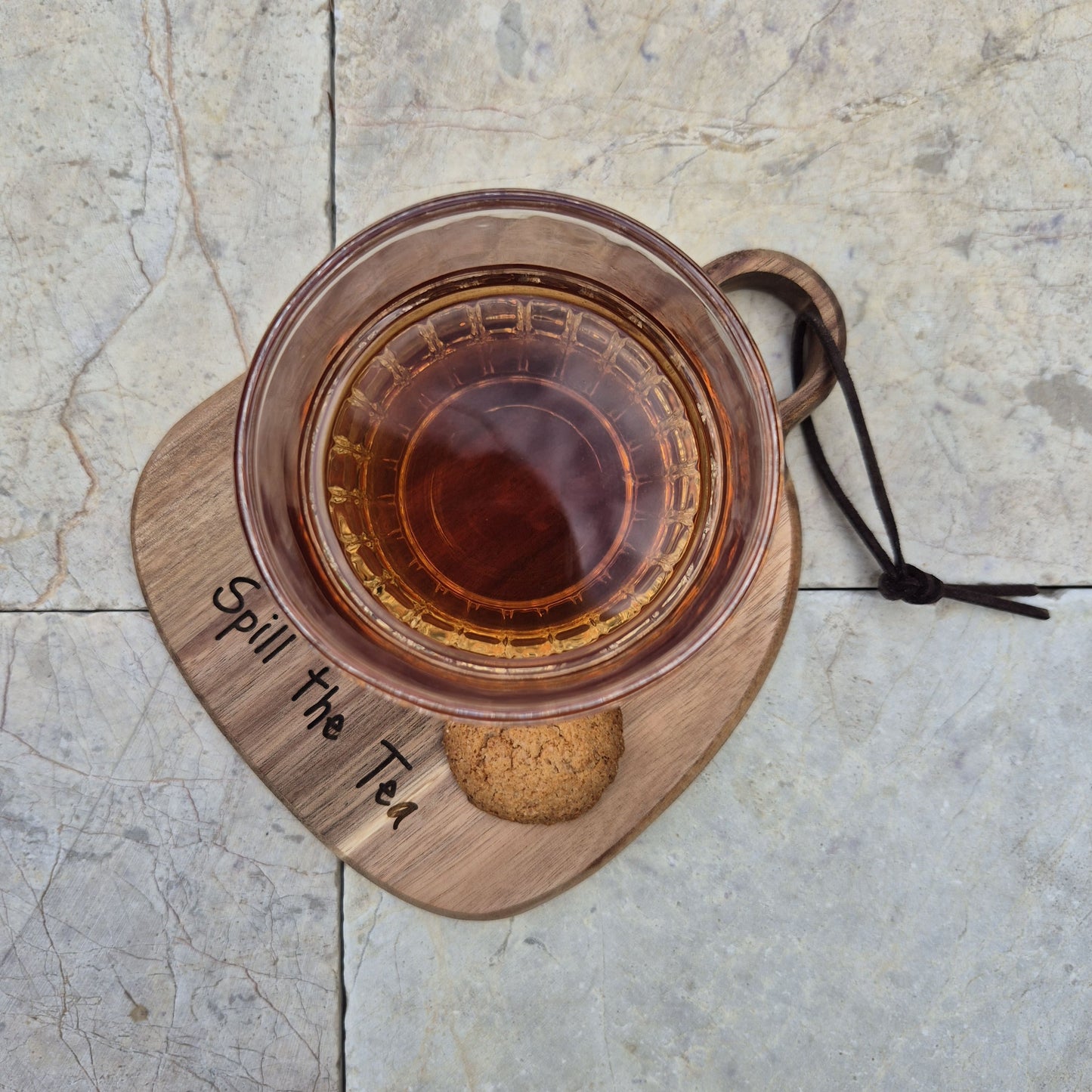 Acacia Koffieplankje "Spill the tea"