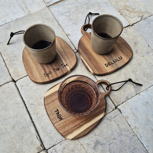 Gepersonaliseerd Acacia Koffieplankje