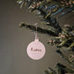 Gepersonaliseerde Houten Kerstbal
