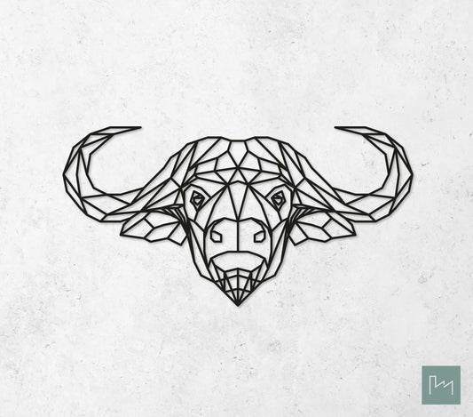 Houten Geometrische Buffel