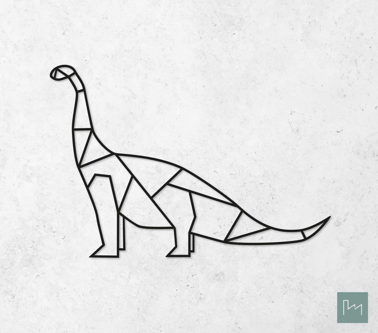 Houten Geometrische Dino Brachiosaurus