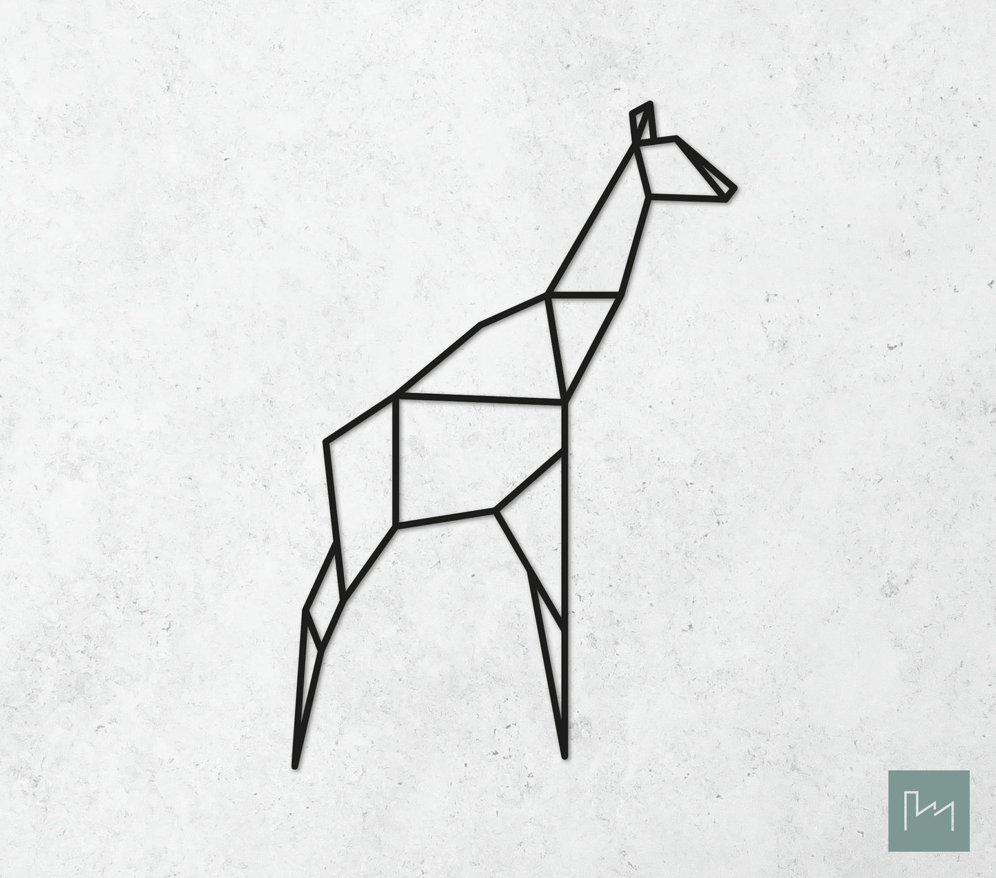 Houten Geometrische Giraf #3