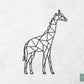 Houten Geometrische Giraf #2