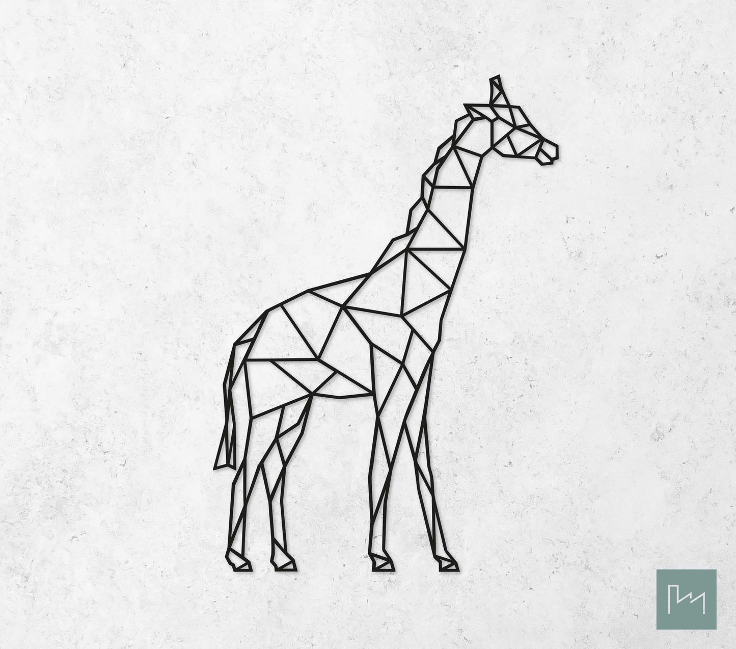 Houten Geometrische Giraf #2
