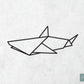 Houten Geometrische Haai #2