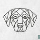 Houten Geometrische Hond Labrador Retriever