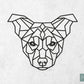 Houten Geometrische Hond