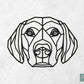 Houten Geometrische Hond Labrador Retriever #2