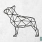 Houten Geometrische Hond Franse Bulldog #3