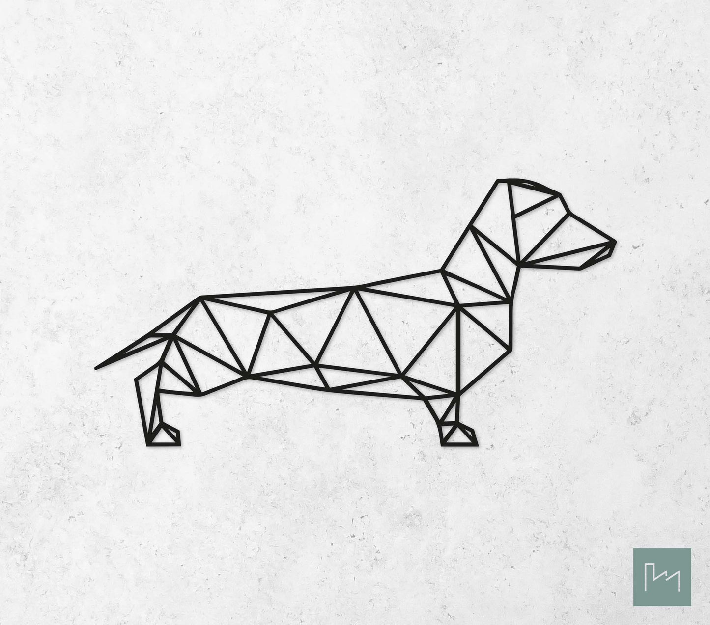 Houten Geometrische Hond Teckel