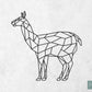 Houten Geometrische Lama #2