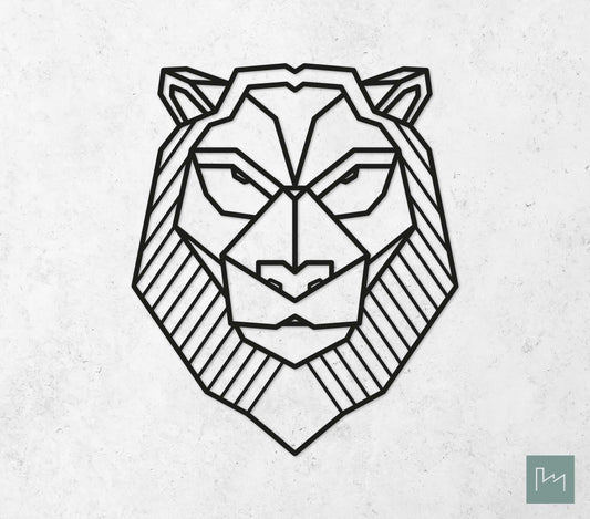 Houten Geometrische Leeuw #2
