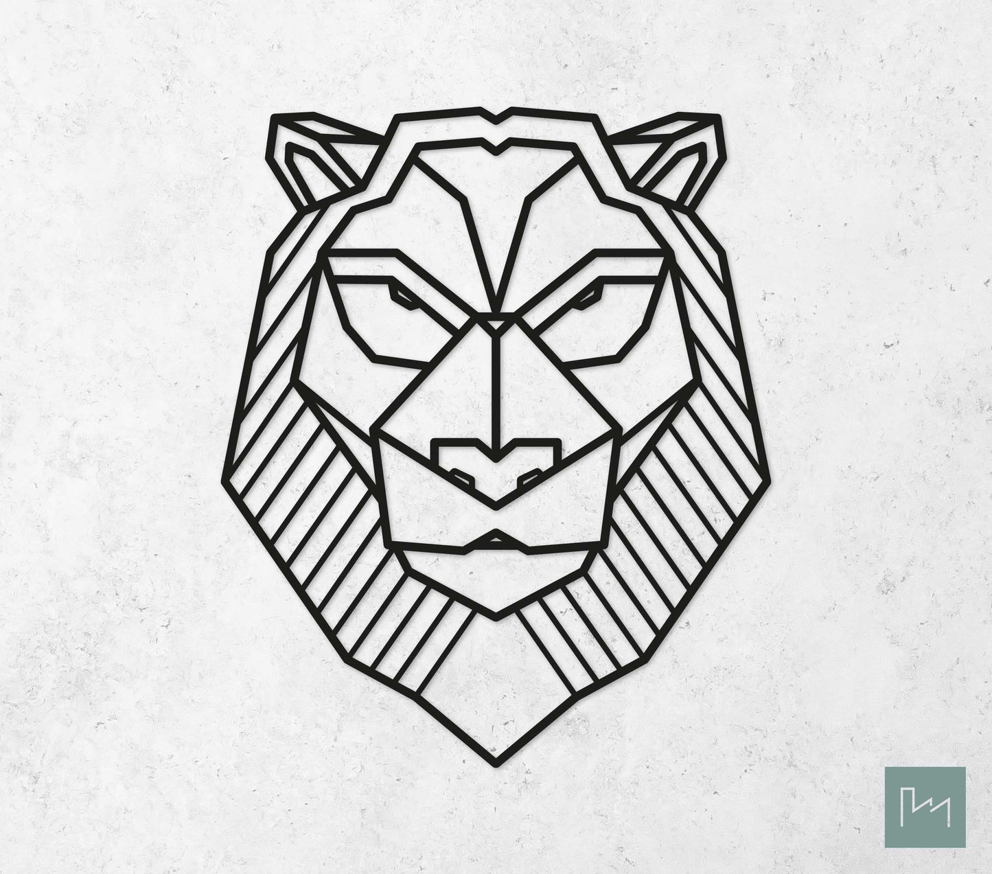 Houten Geometrische Leeuw #2