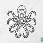Houten Geometrische Octopus