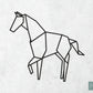 Houten Geometrische Paard #4