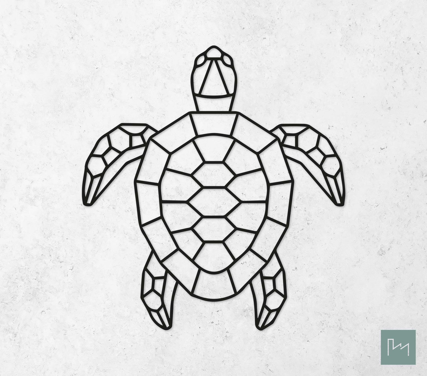 Houten Geometrische Schildpad