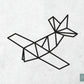 Houten Geometrische Vliegtuig