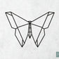 Houten Geometrische Vlinder #4