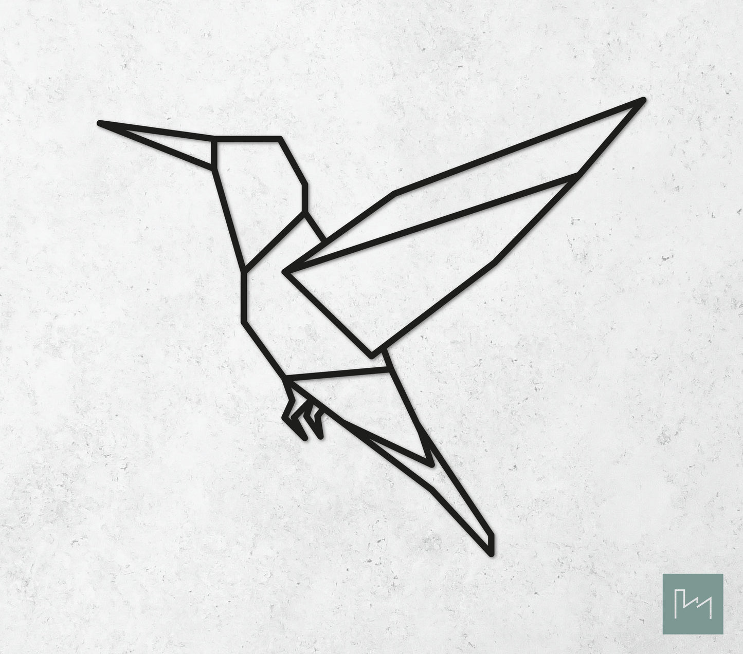 Houten Geometrische Vogel #3