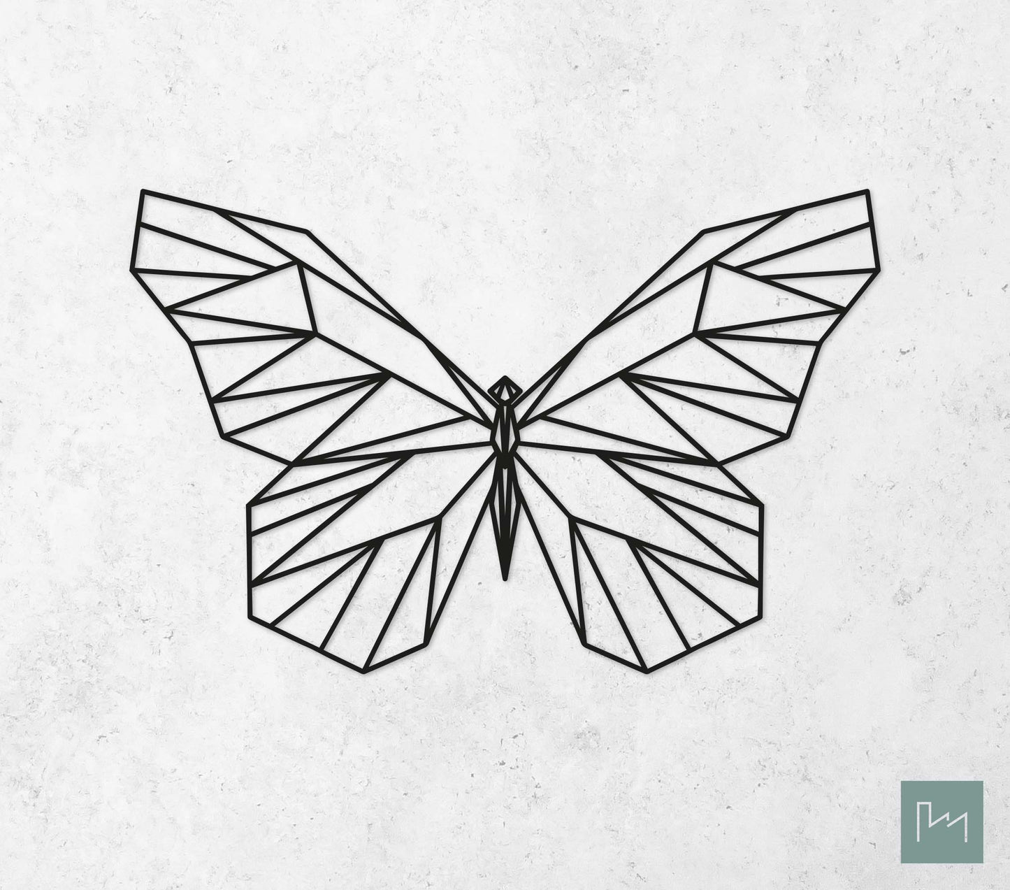 Houten Geometrische Vlinder