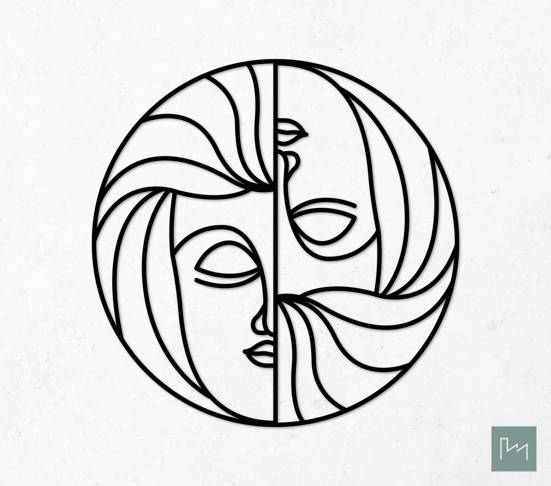 Houten Sterrenbeeld Tweeling #2 – Laserfabrique