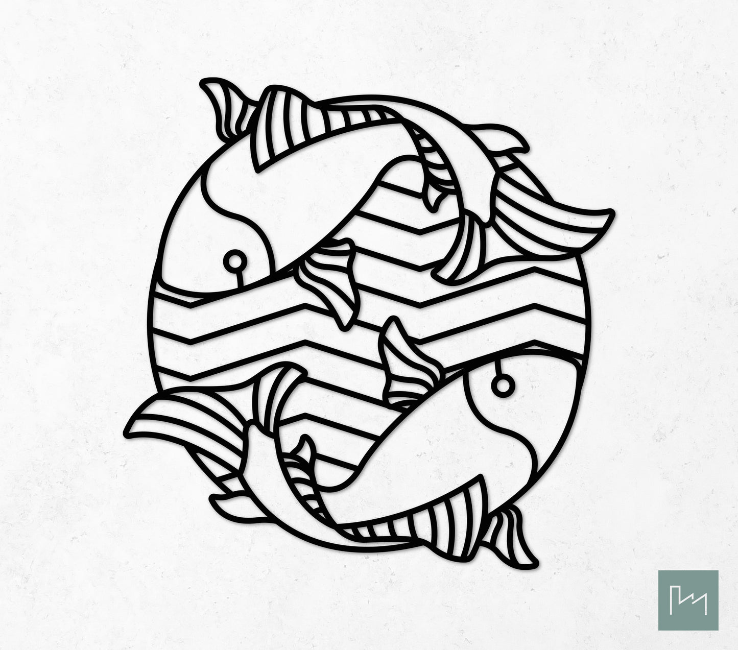 Houten Sterrenbeeld Vissen #2