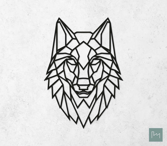Houten Geometrische Wolf
